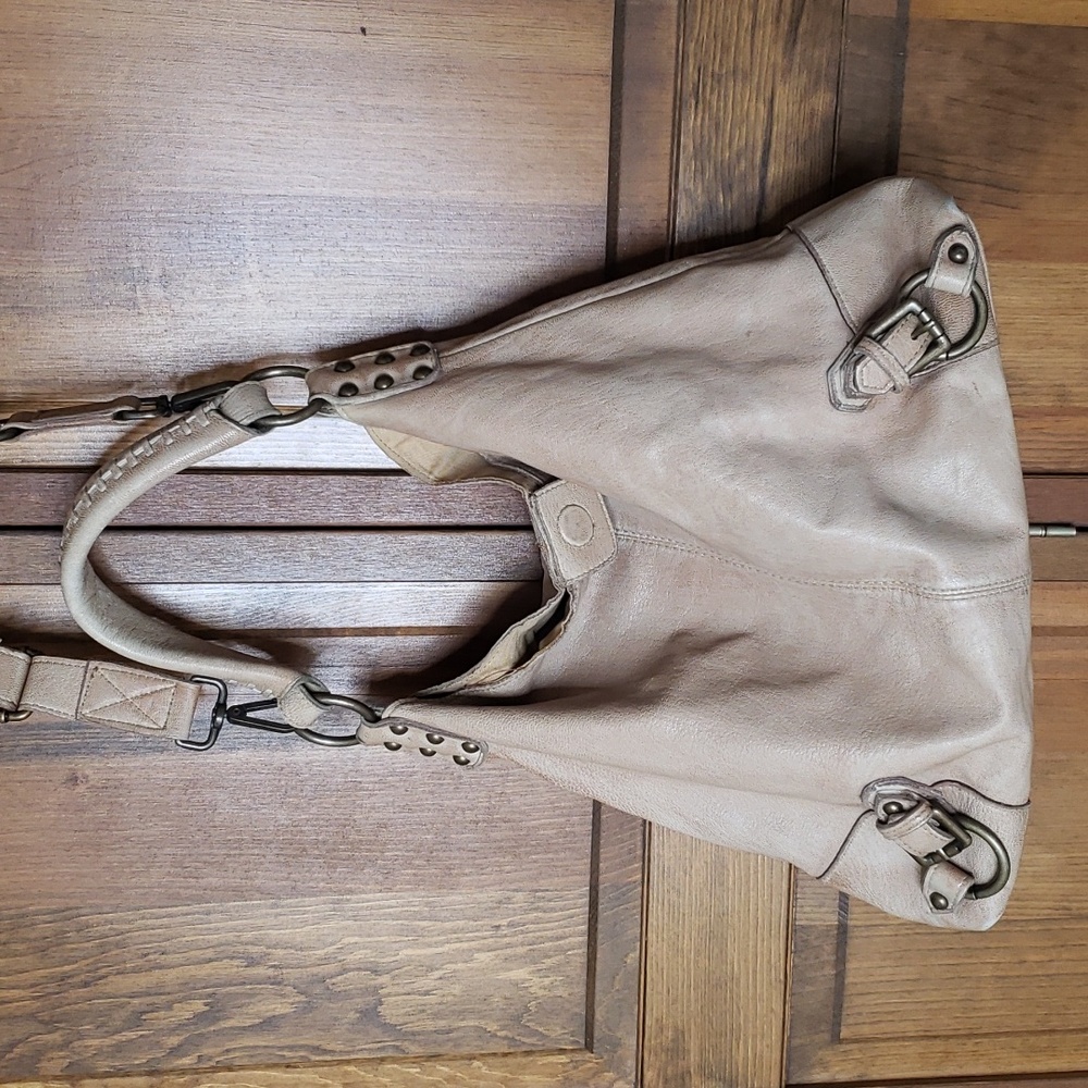 Tano Adjustable Leather Hobo Shoulder Satchel Bucket Bag